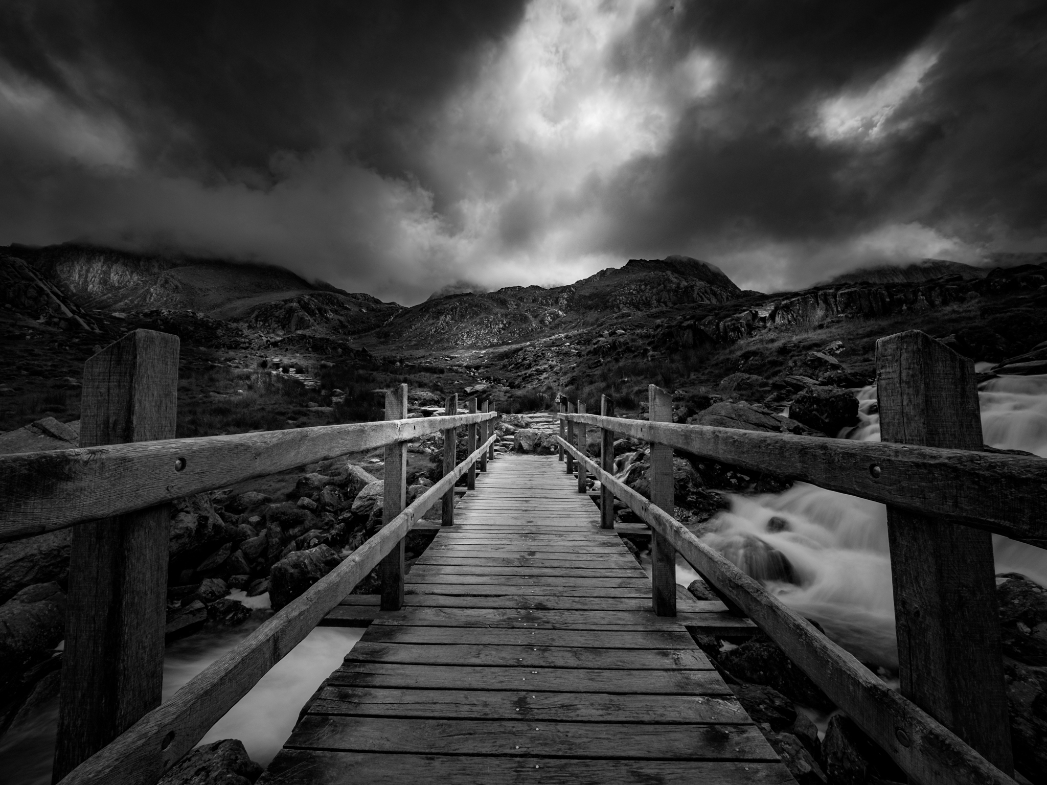 landscape photography wallpaper black and white